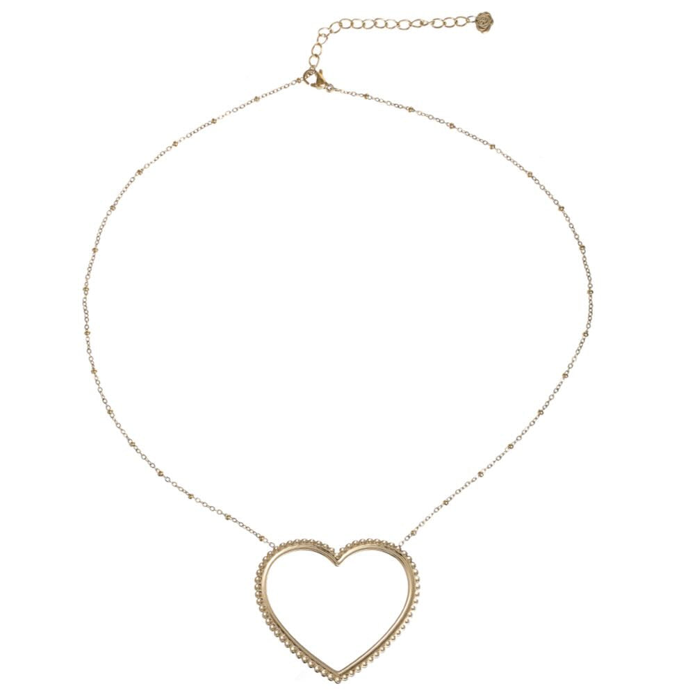 rose & camillia ketting big heart