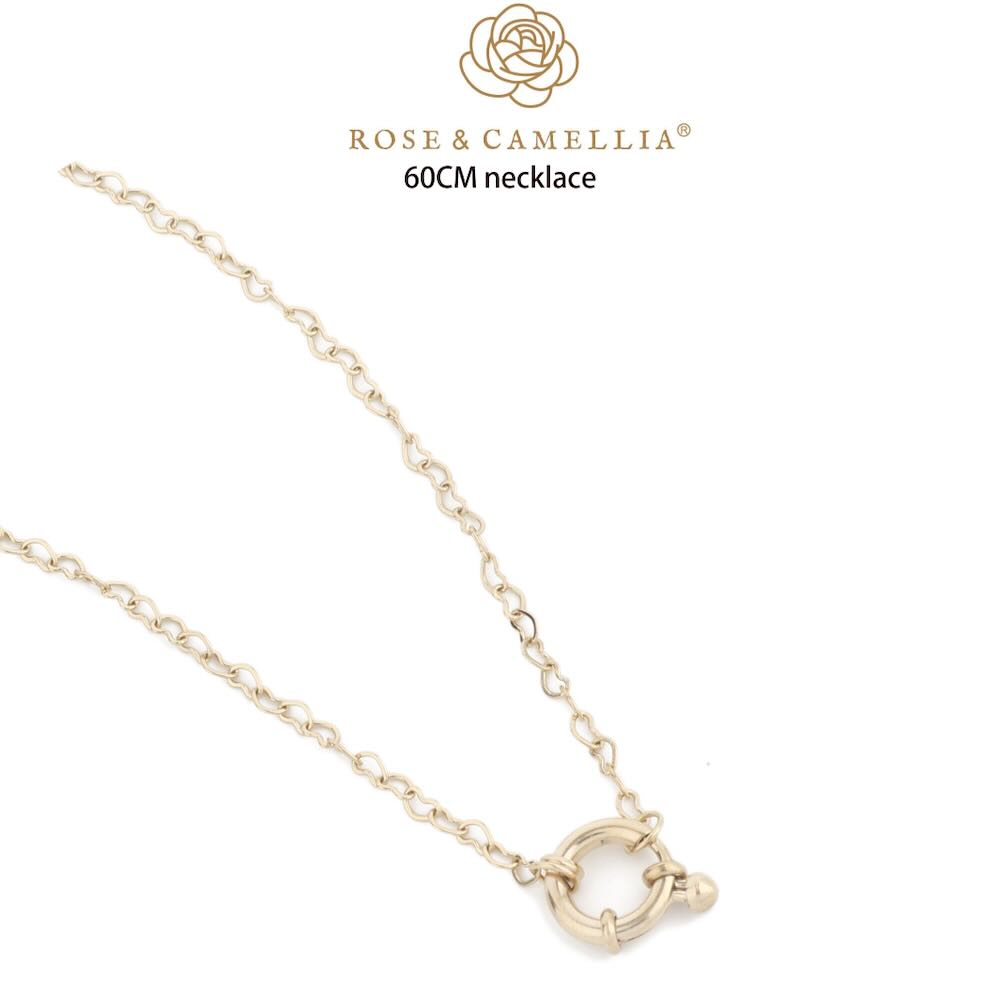 Rose & Camellia heart chain