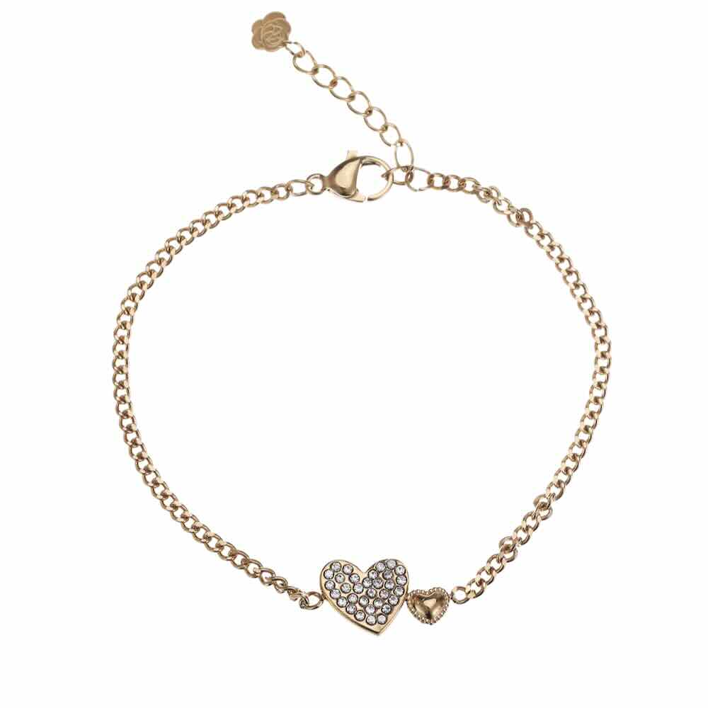 rose & camellia armband strass heart