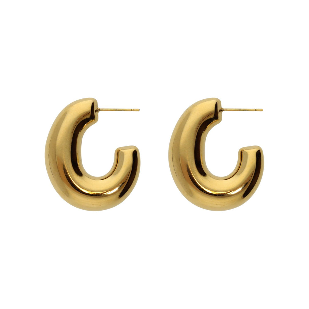 camps & camps big oval earrings (kies goud/zilver)