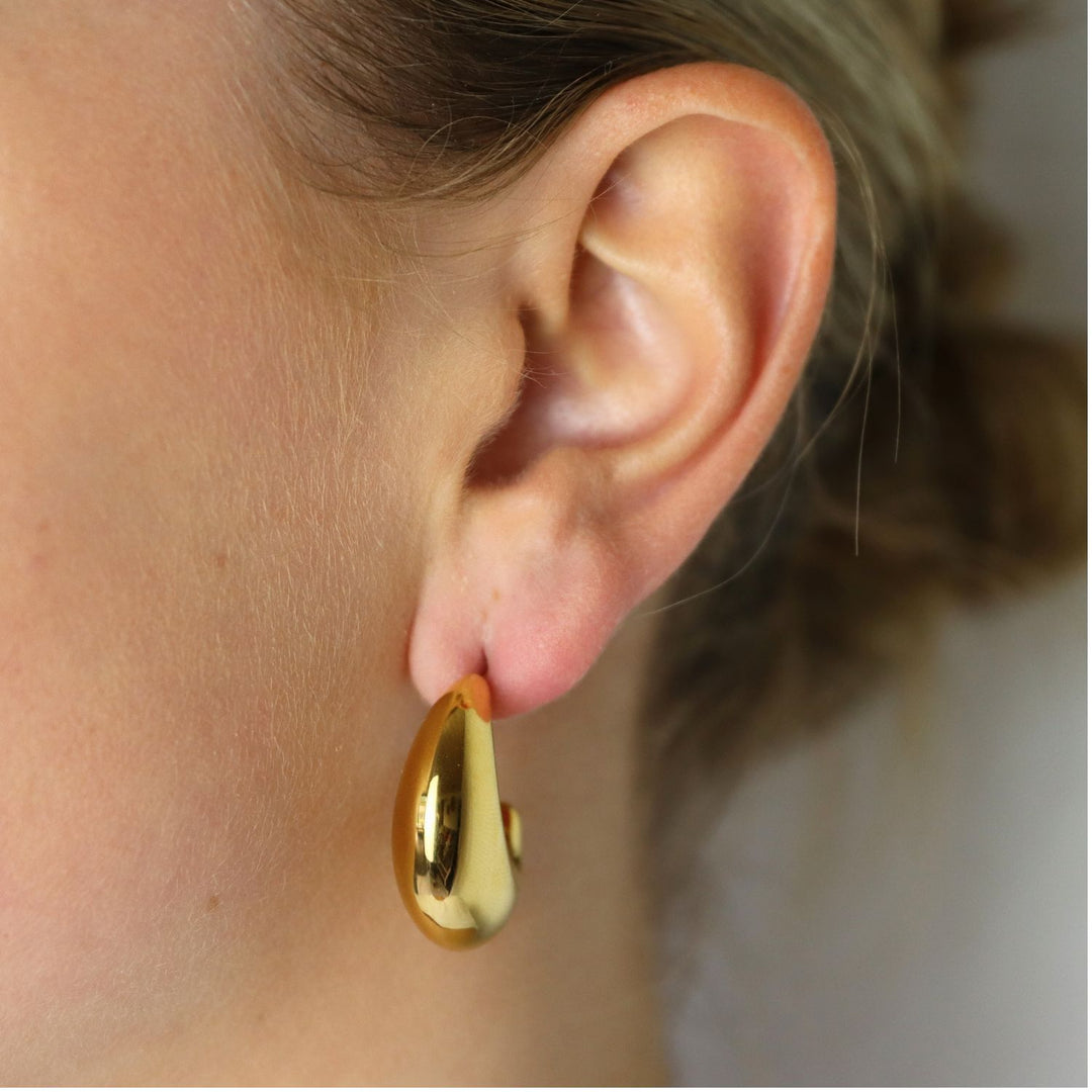 camps & camps medium classic earrings (kies goud/zilver)