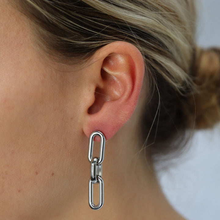 camps & camps plain tripple earrings (kies goud/zilver)