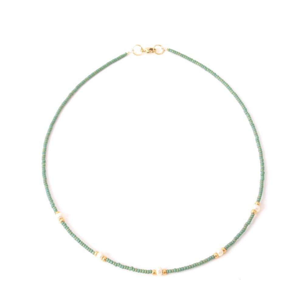 widaro ketting 5 pearl green/black (kies je kleur)