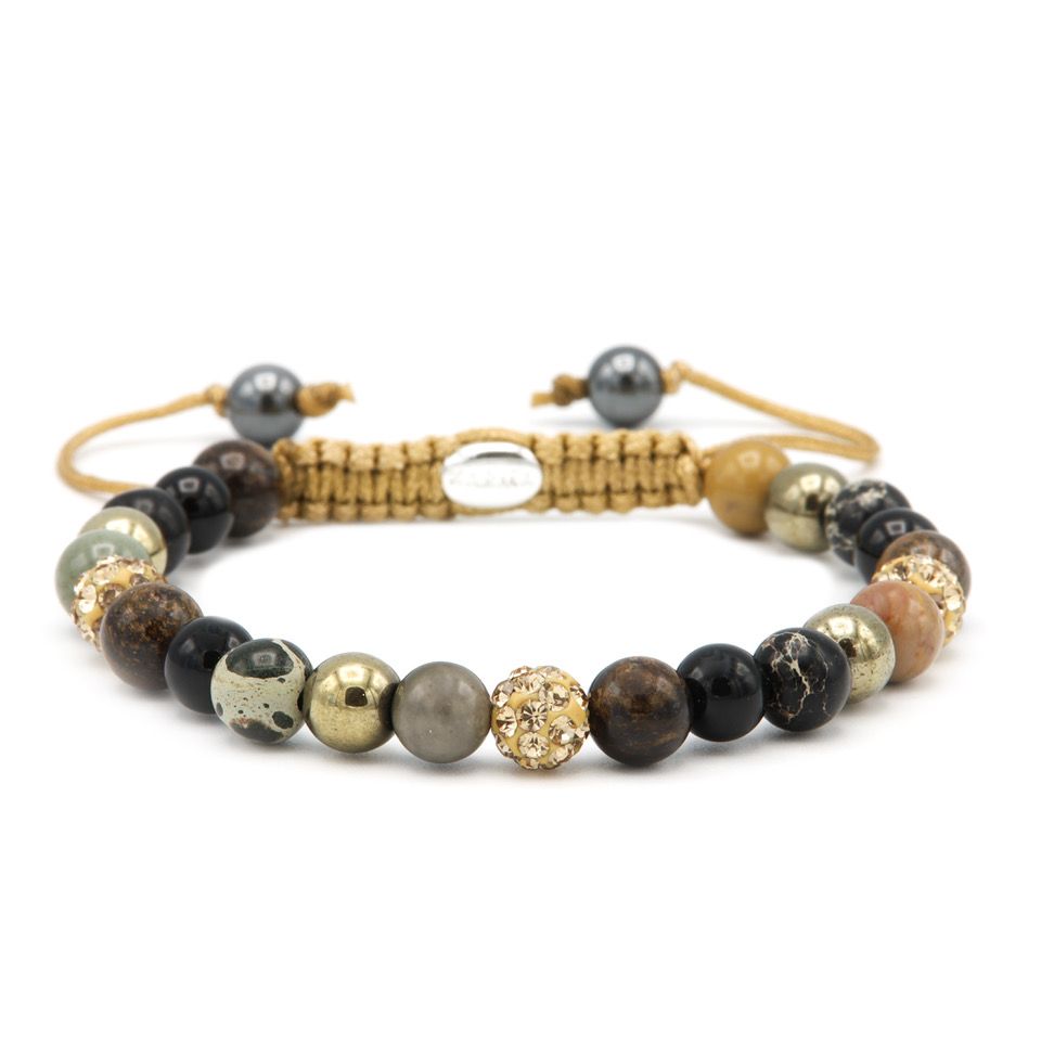 karma armband gold at night xs