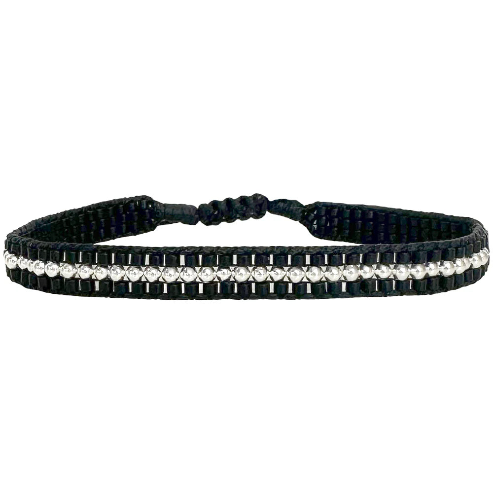 leju armband ava black silver