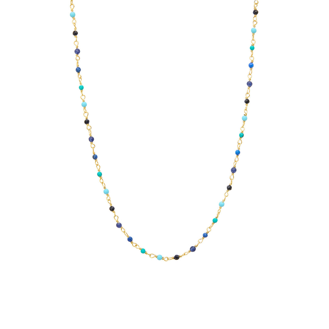 une a une ketting inde gradient blue