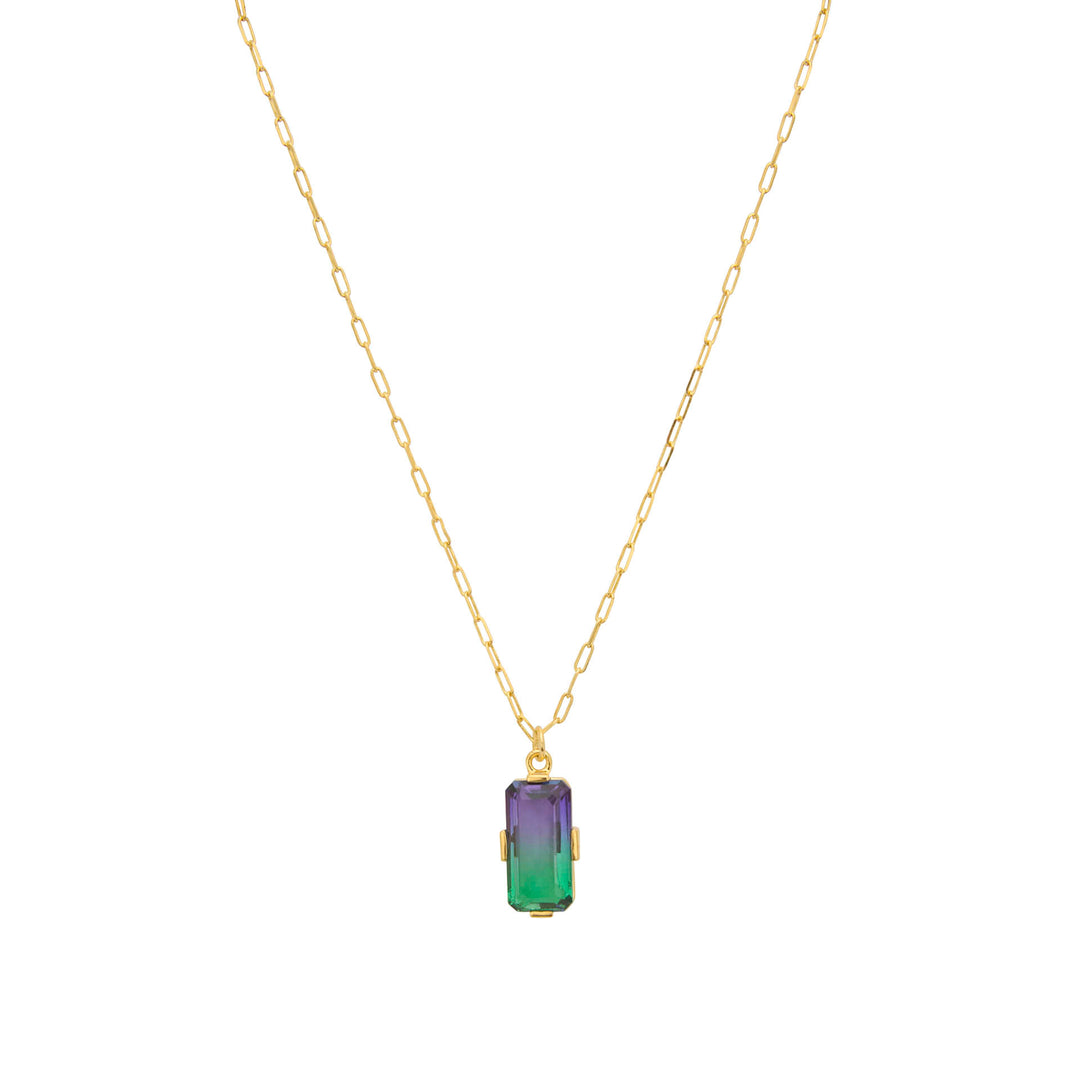 une a une ketting rainbow violet