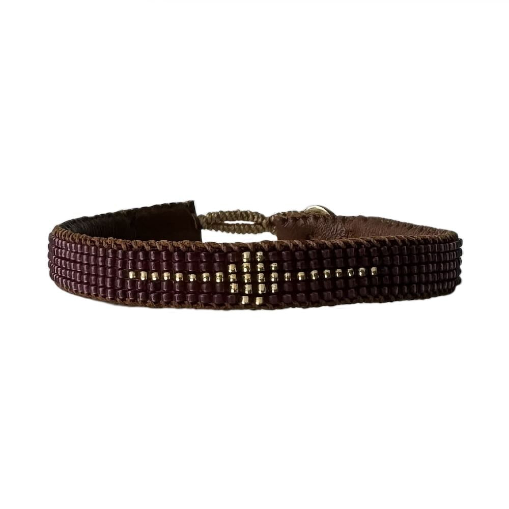 ibu jewels armband leo maroon