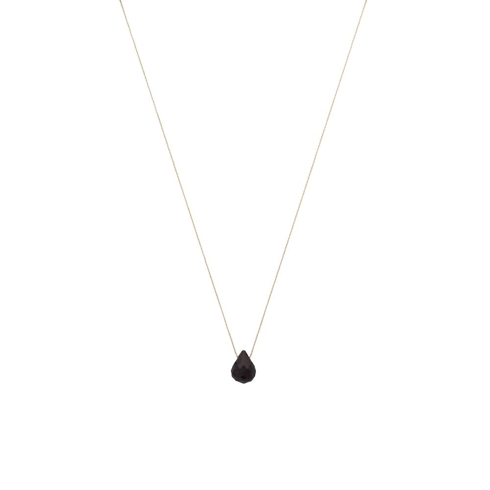 une a une ketting goutte onyx