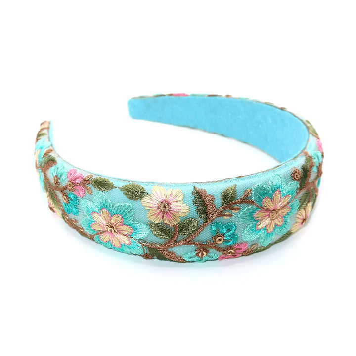 loffs haarband flowers blue pink