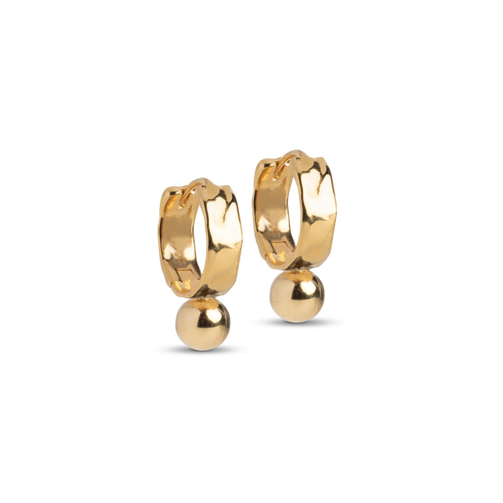 enamel oorbellen hoops avaya gold