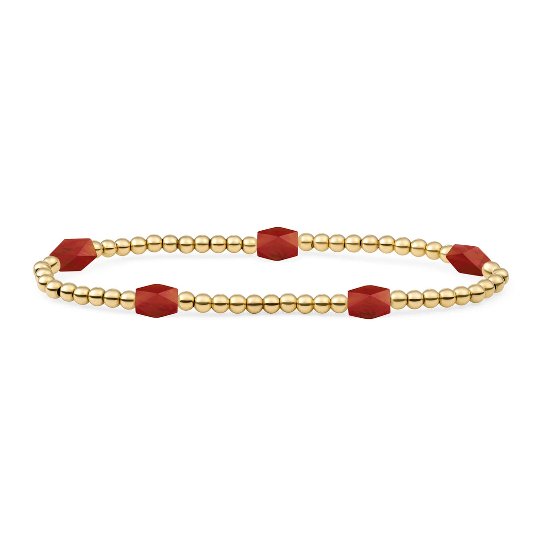 sparkling jewels armband reverse edge ruby quartz