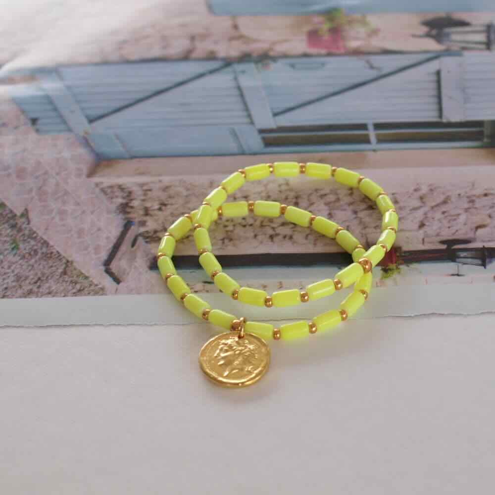 widaro armband neon geel