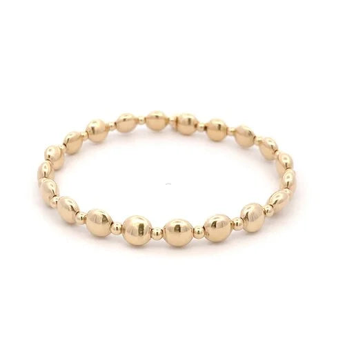 pscallme armband basic flat 7mm mix 3mm gold