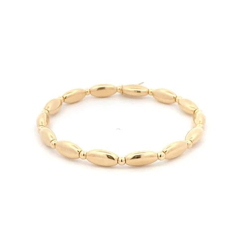 pscallme armband basic oval medium gold