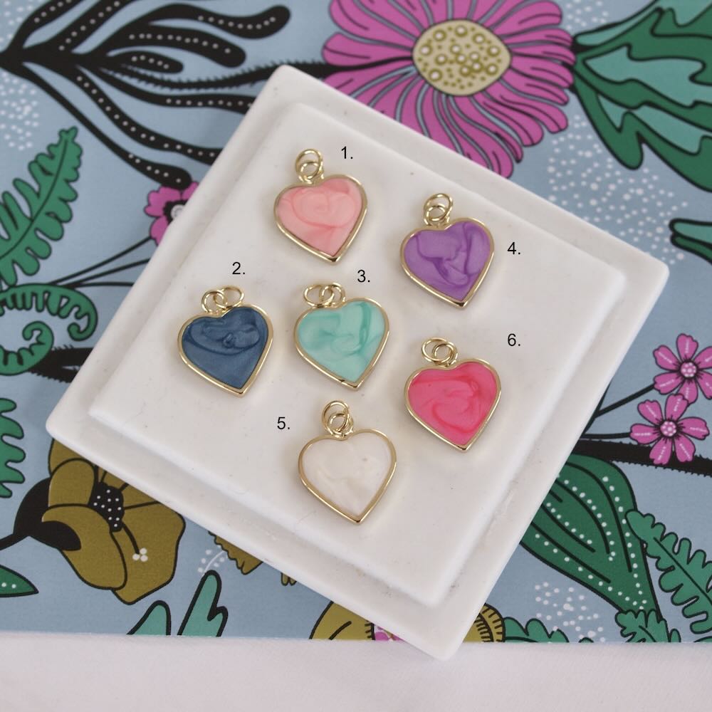 bedels marble hearts (kies je kleur)