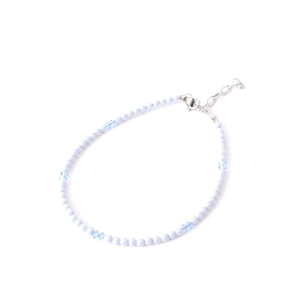 widaro enkelbandje blue pearls (kies gold/silver)