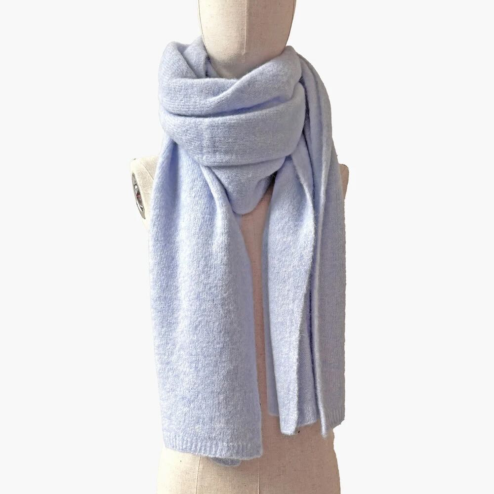 sjaalmania cosy alpaca light blue