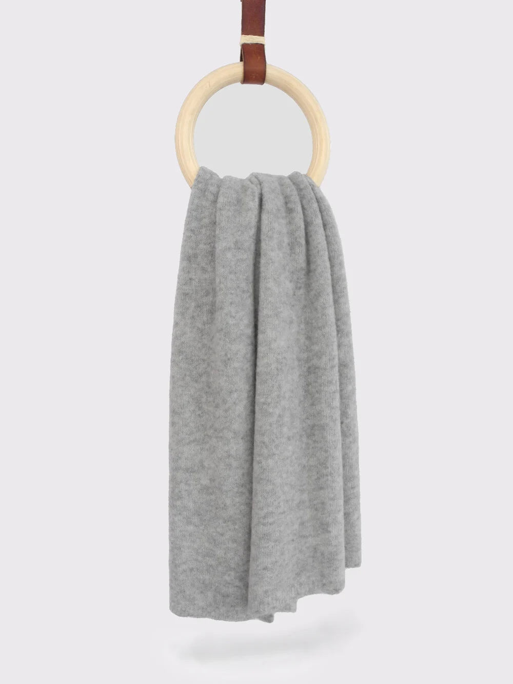 sjaalmania cosy alpaca light grey melee