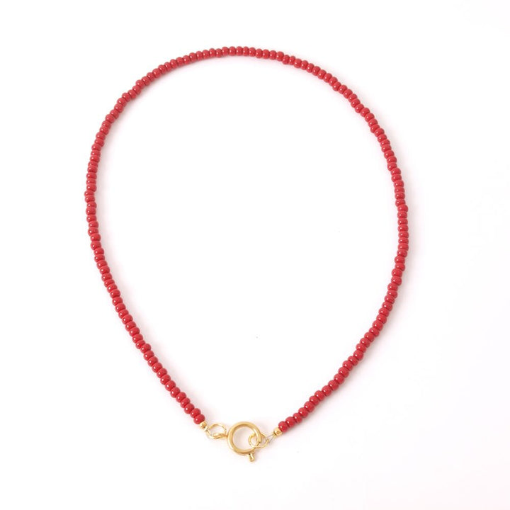 widaro ketting dark red/orange beads (kies je ketting)