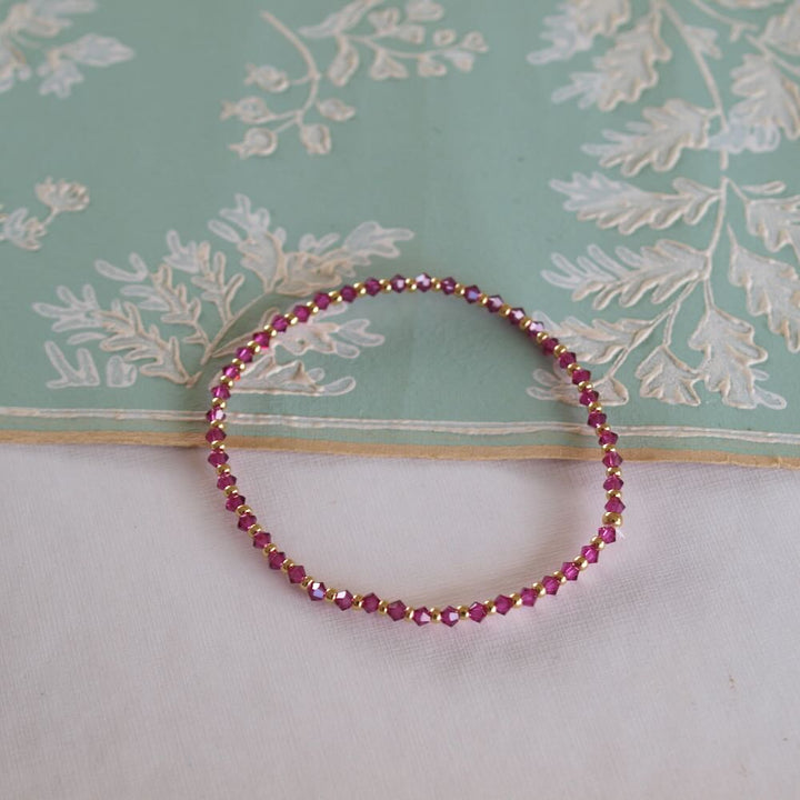 widaro armband fuchsia colour shine (kies je grootte)