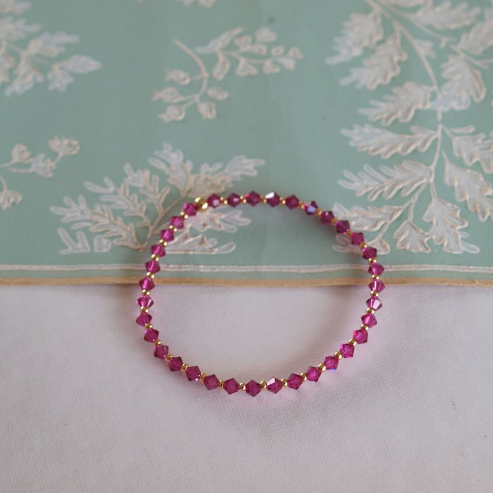 widaro armband fuchsia colour shine (kies je grootte)