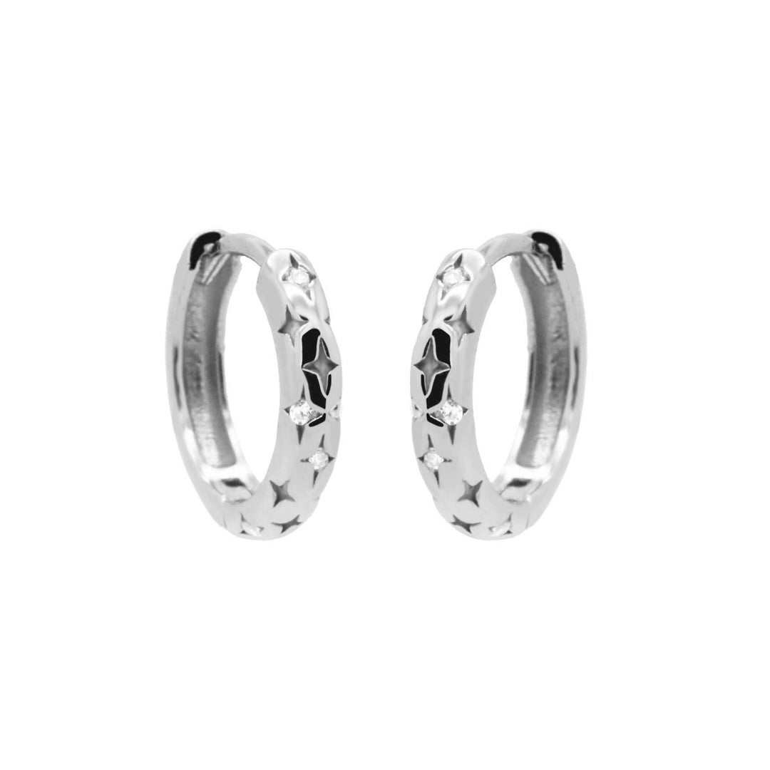 karma oorbellen hinged hoops lilou (kies goud/zilver)