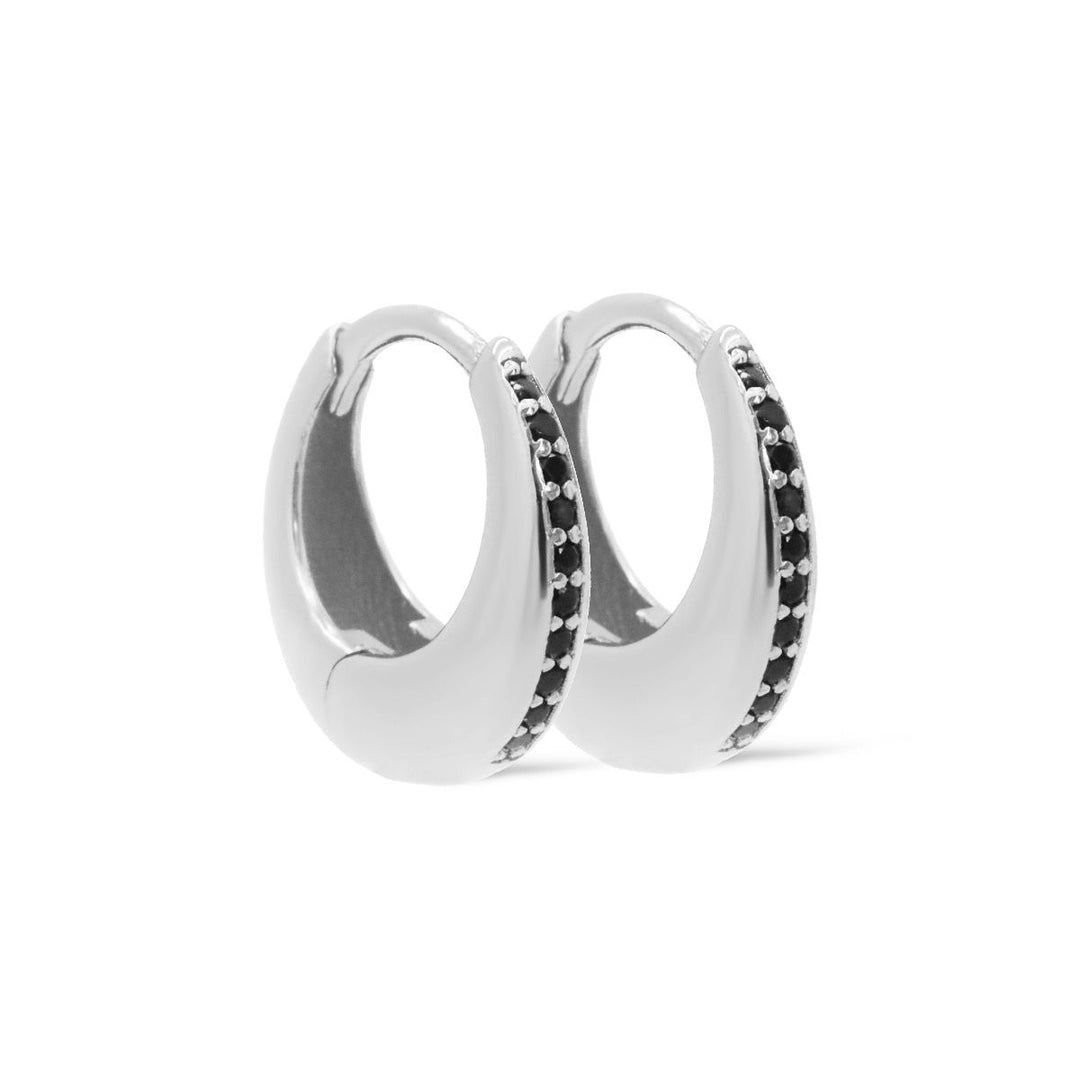 karma hinged hoops zirconia bonnie (kies goud/zilver)