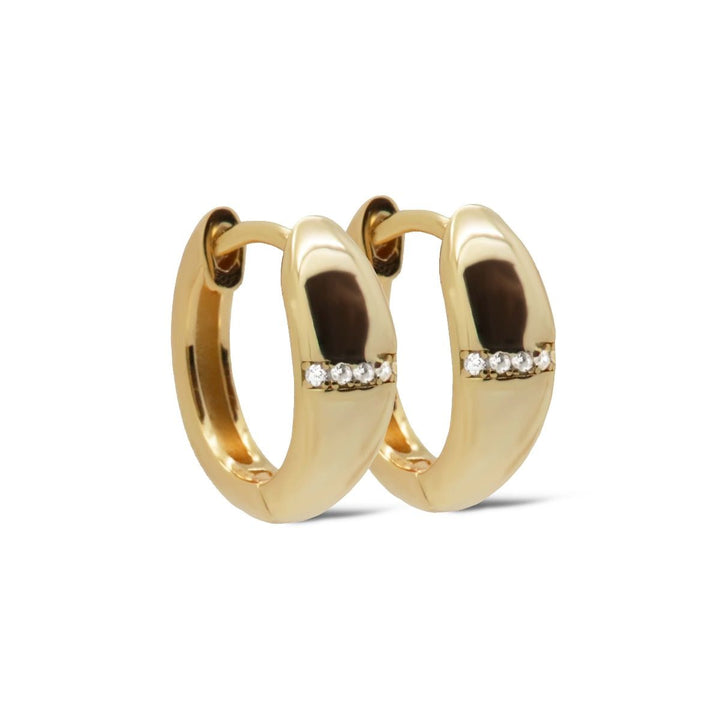 karma hinged hoops zirconia horizon (kies goud/zilver)