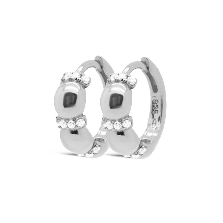 karma hinged hoops zirconia camiel (kies goud/zilver)