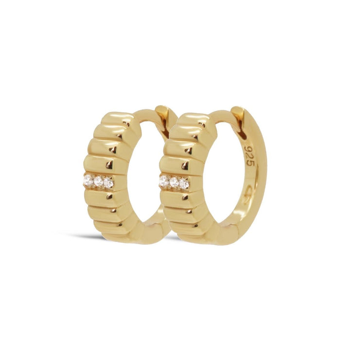 karma hinged hoops zirconia camla (kies goud/zilver)