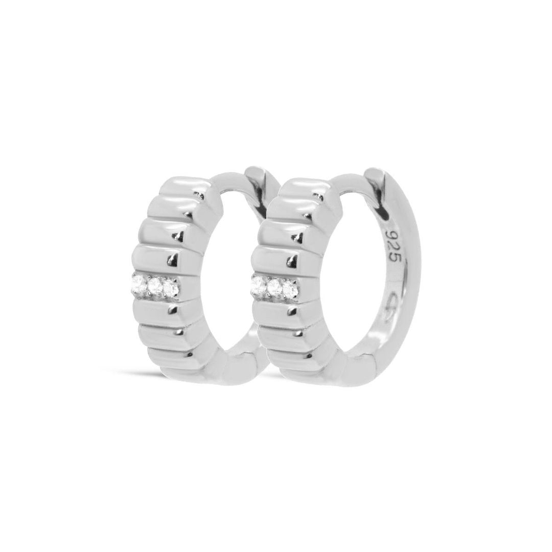 karma hinged hoops zirconia camla (kies goud/zilver)