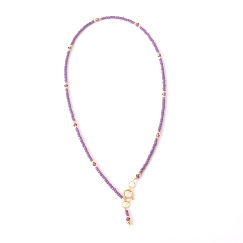 widaro halflange ketting purple