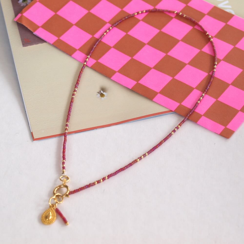 widaro ketting mat fuchsia (kies je soort)