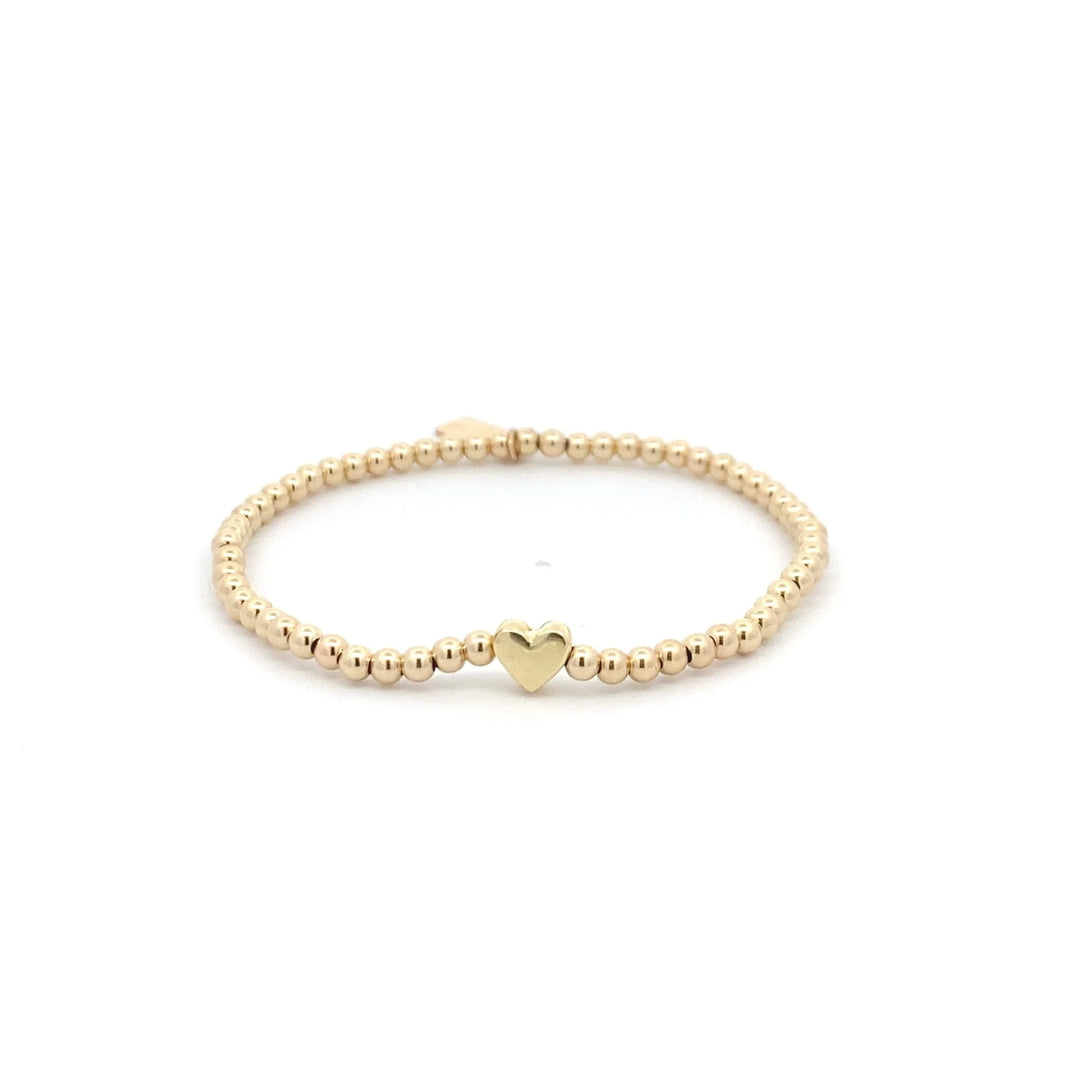 pscallme armband heart small gold/zilver