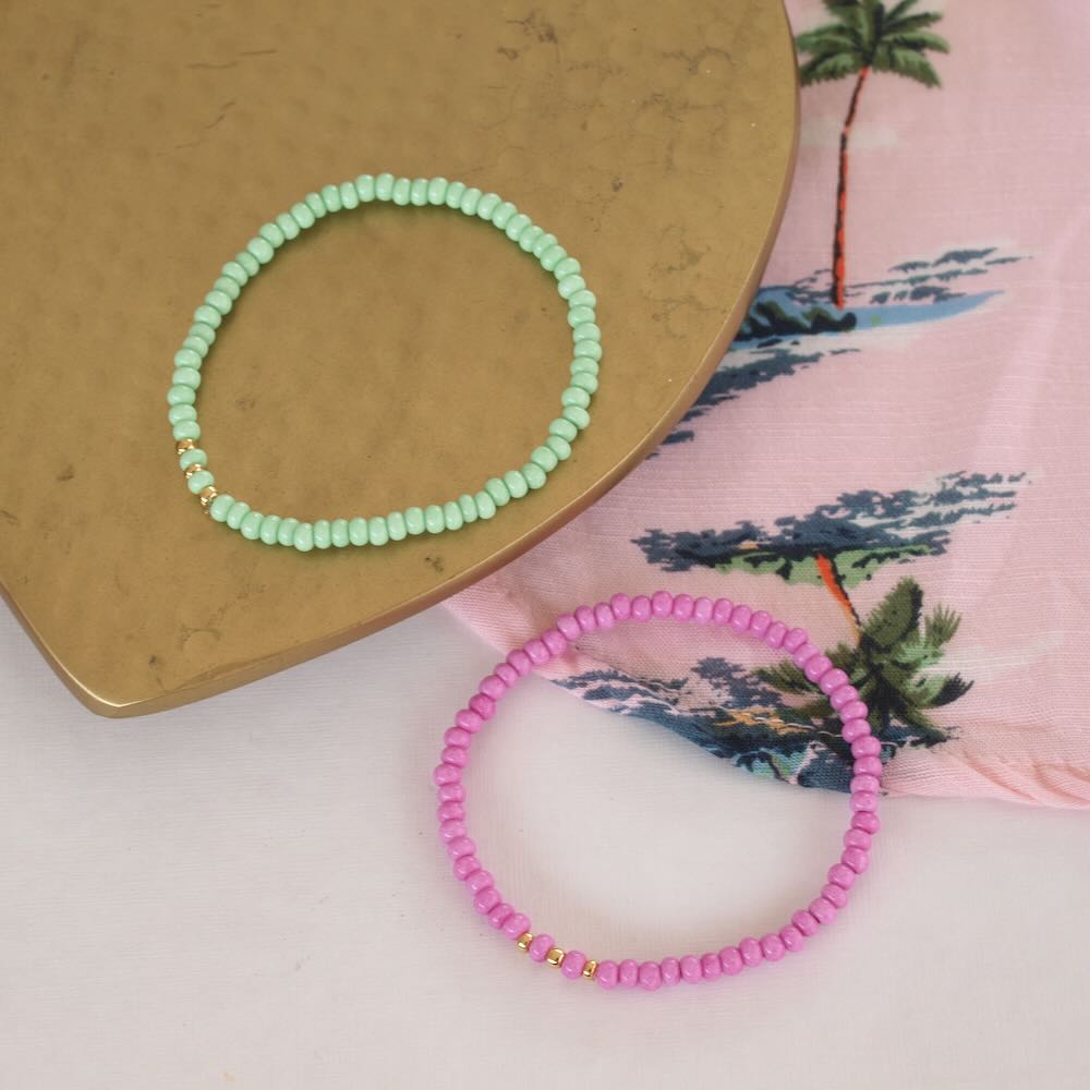 widaro armband mint green/ candy purple