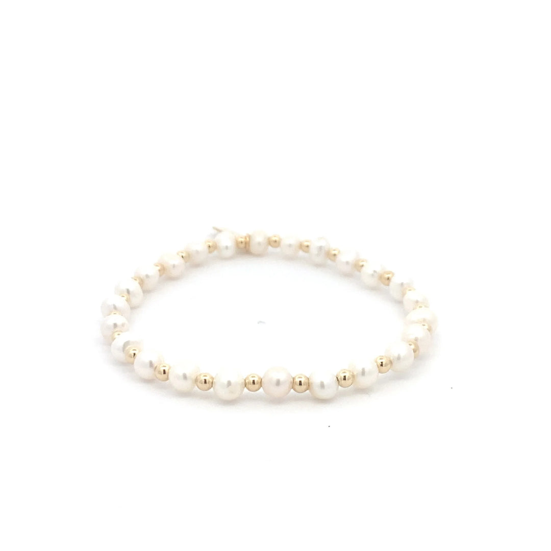 pscallme armband mix pearl gold