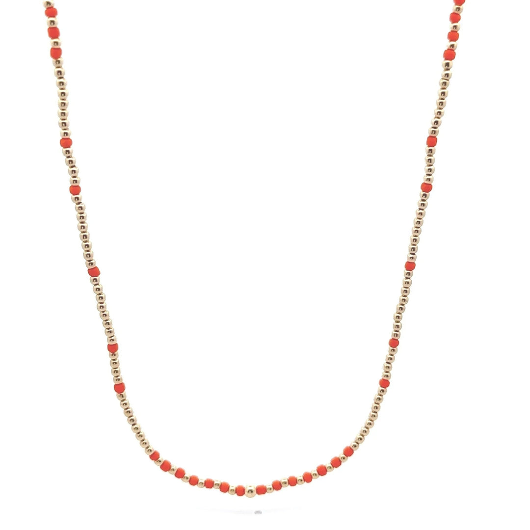 pscallme ketting 2mm orange gold