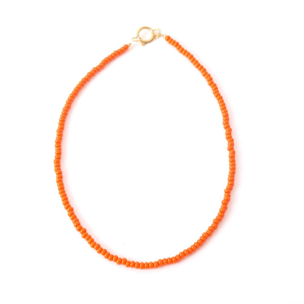 widaro ketting orange/red beads