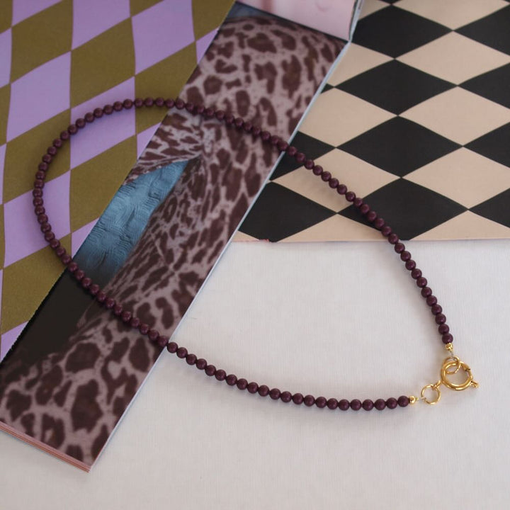 widaro parelketting bordeaux/ sweet rose (kies je kleur)