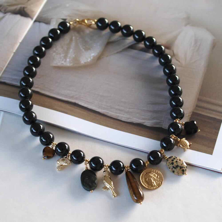 widaro parelketting black charms