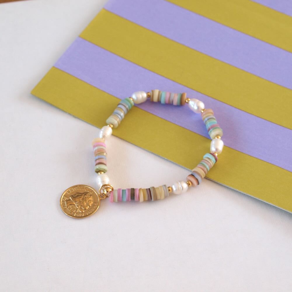 widaro armband pastel coin