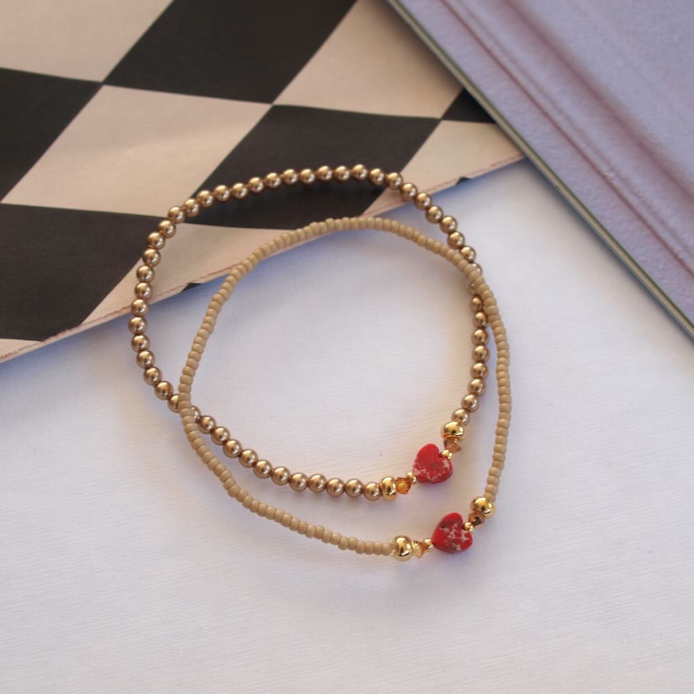 widaro armband petite heart red (kies je soort)