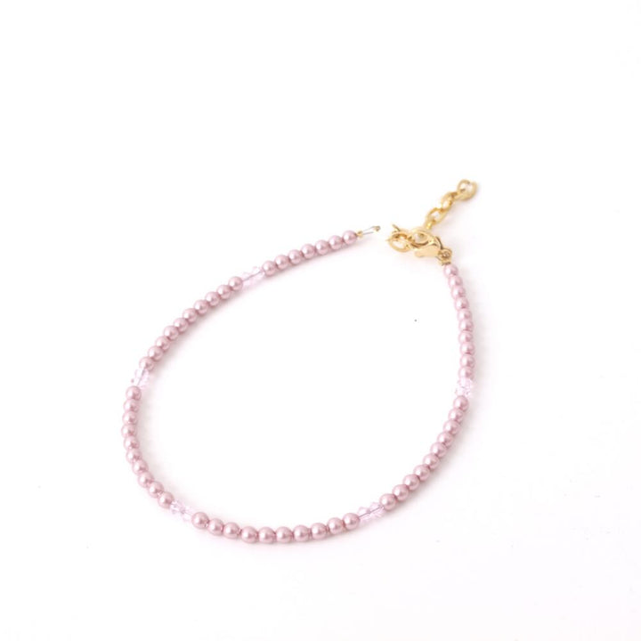 widaro enkelbandje pinky pearls