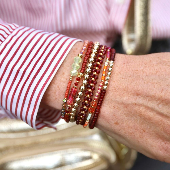 widaro armband red and blue beads