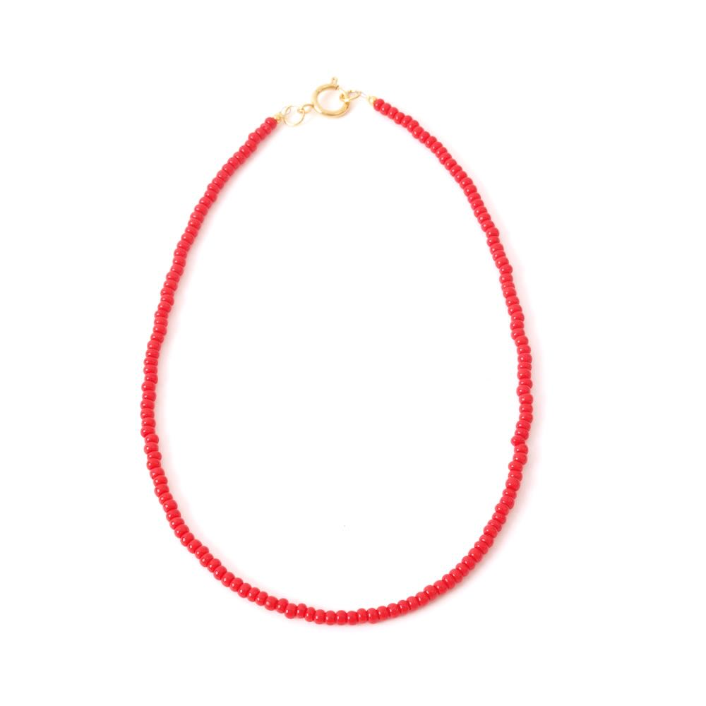 widaro ketting orange/red beads