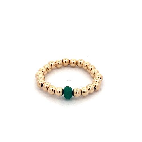 pscallme ring green stone