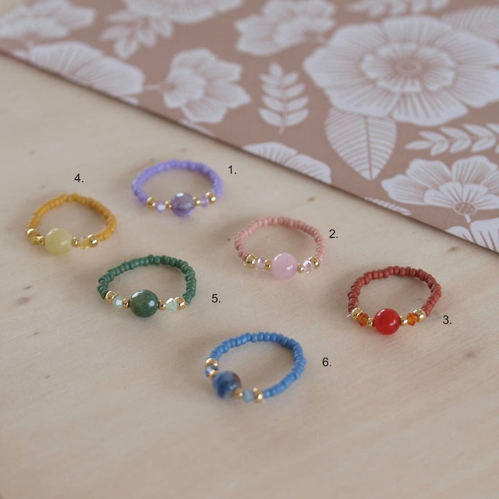 widaro ring color beads (kies je kleur)