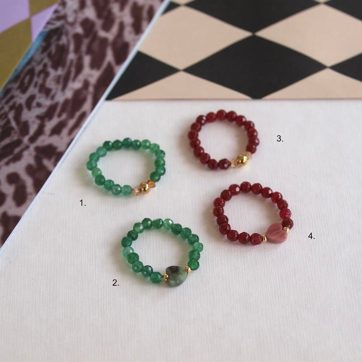 widaro ring green/ dark red ( kies je kleur)