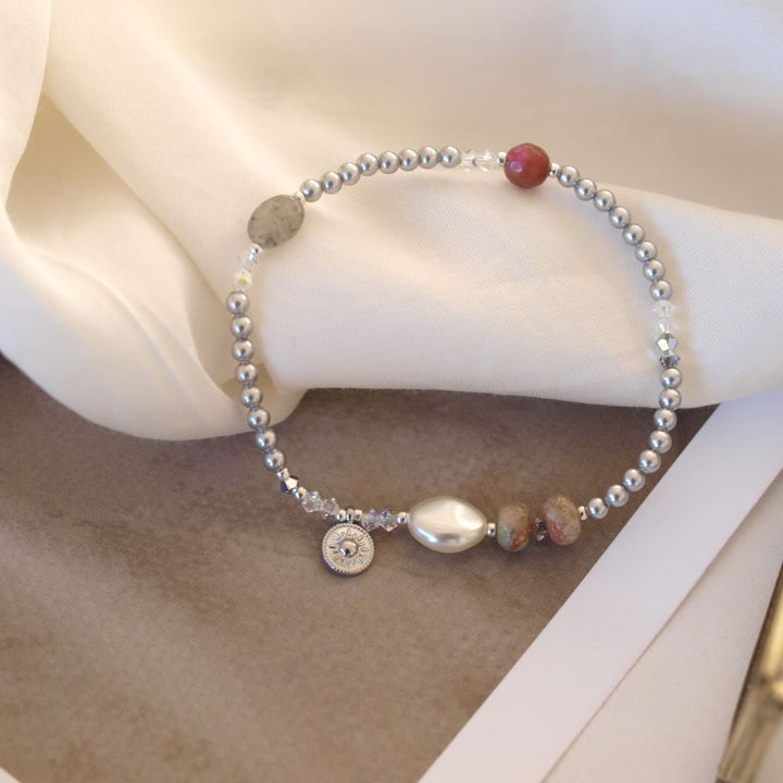 widaro armband small pearls (goud/zilver)